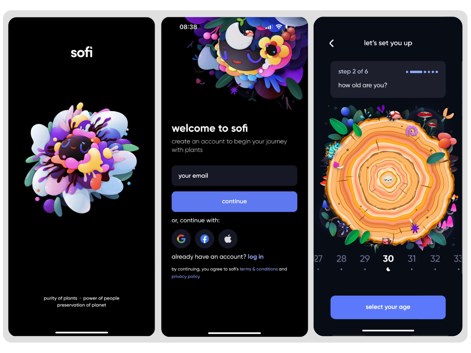 Example of Illustration For Mobile App