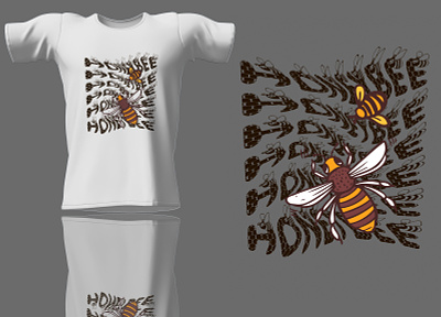Graphic Honeybee T-shirt Design bulktshirt customdesign customtshirt design designer graphic design graphictshirtdesign hobeybeetshirtdesign honeybee honeybeetshirt illustration illustrationtshirt tshirt tshirtdesign typographytshirt