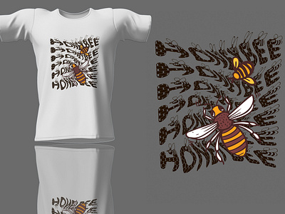 Graphic Honeybee T-shirt Design bulktshirt customdesign customtshirt design designer graphic design graphictshirtdesign hobeybeetshirtdesign honeybee honeybeetshirt illustration illustrationtshirt tshirt tshirtdesign typographytshirt