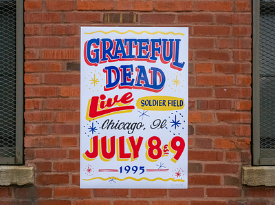 Grateful Dead Sign Painters Poster chicago design hand painted mural sign sign painting signs typography