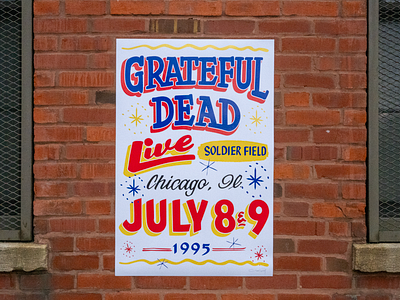 Grateful Dead Sign Painters Poster chicago design hand painted mural sign sign painting signs typography