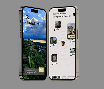 Tourism App UI (Chanderi Charm) app design entertainment tourism travel ui uiux ux