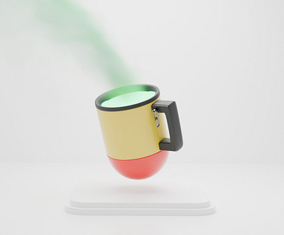 Caustic Coffee 3d blender blender3d coffee design game minimal videogame
