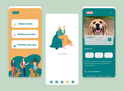 Dog Training App android app application branding dog graphic design ios ui ux