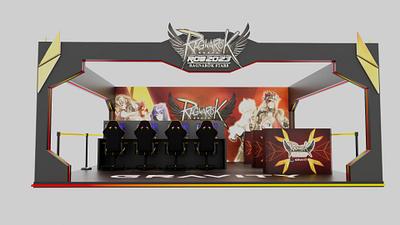 Ragnarok Stars Event Booth Mockup 3d booth mockup