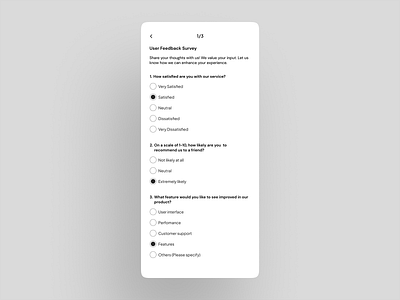 Survey screen dailyui mobile questionaire simple survey ui design uidailychallenge