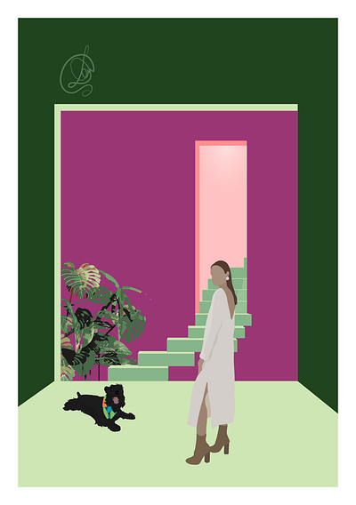 Architecture 4 3d adobe adobe illustrator animation art branding design graphic design green illustration illustrator logo motion graphics pink plant purple ui vector vegan woman