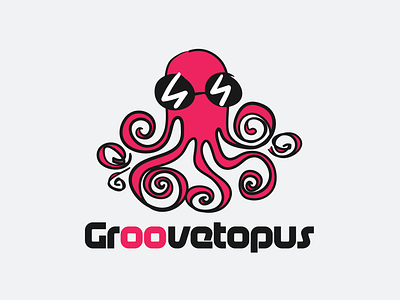 Logo design: Groovetopus branding design digital illustration doodle graphic design illustration logo octopus