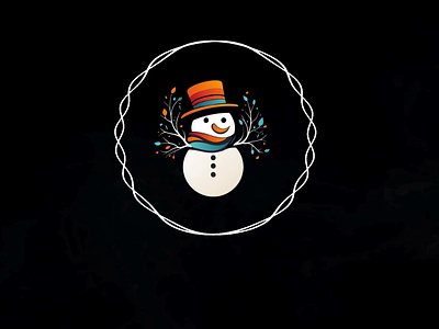 Modern Personal Snowman Logo 3d 3d logo ai brand branding design design logo digital art graphic design illustration image images images for website logo logo illustration logos snowman snowman logo