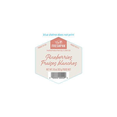 Pineberry Label Design design graphic design label design layout design produce label