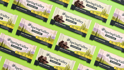 SpringValley - Protein Bars - Packaging branding graphic design packaging