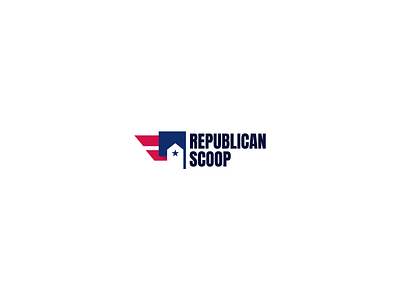 Republican Scoop america blue flag logo red republicans star vote