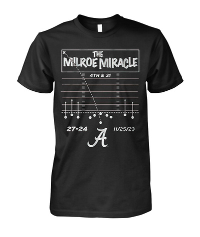 Alabama Football The Jalen Milroe Miracle Shirt alabama football hoodie long sleeve sweatshirt the jalen milroe miracle shirt