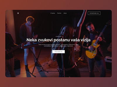 Music band | Web design design typography ui ux