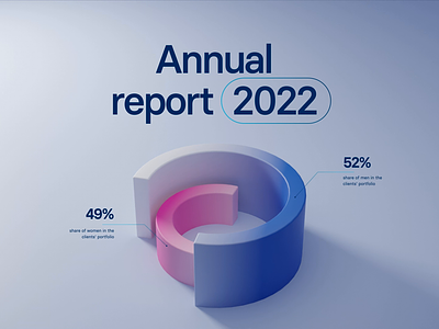 OVB Annual report - Website 3d 3d web design interface landing page ui uidesign web website