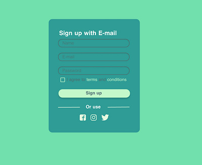 Sign up app dailyui design ui ux vector