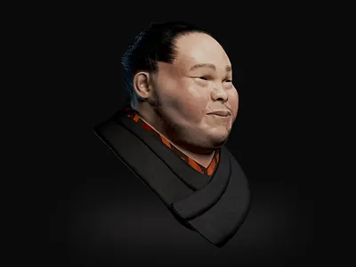 #178 Grand Sumo Wrestler / Blender 3D, Sculpting asia blender face fight japan rikishi sport sulpting sumo traditional