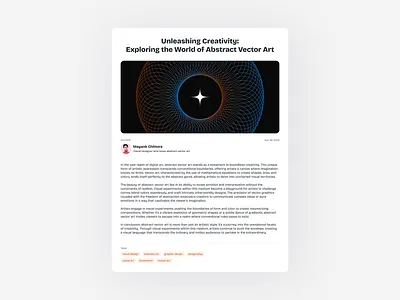 Daily UI Challenge | Blog Post article ui author details ui design auto layout blog post blog post u blog ui design blogpost ui daily ui daily ui 35 daily ui challenge daily ui design challenge figma figma auto layout tags ui design ui ui daily 35 ui design