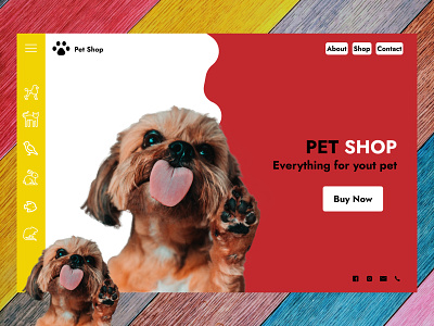 Pet Shop - Home page application design figma figmawebsite homepage landingpage pet petshop ui webshite
