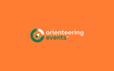 Orienteering Events branding compass design direction events graphic design green logo nature orange orienteering outdoor
