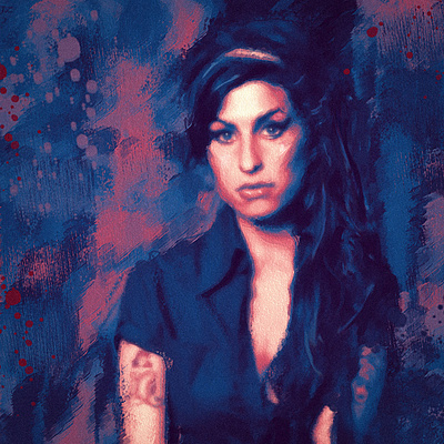 Amy Winehouse amywinehouse painting photshop portriat