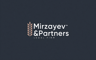 Mirzayev & Partners - Legal firm branding design graphic design lawyer legal legal firm logo ornament