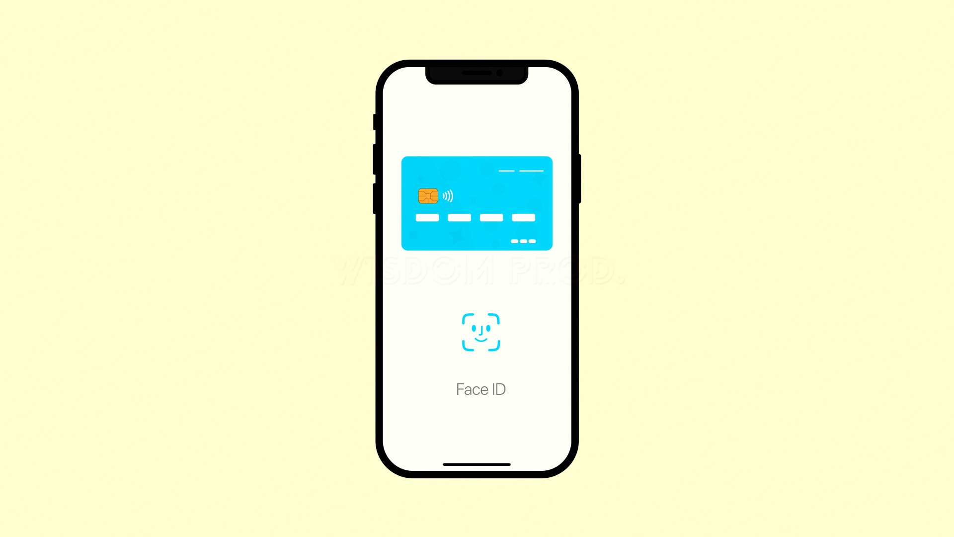 Animation of a Successful Payment Using Apple Pay With Face ID after effects animated animation apple face id illustration iphone mobile motion graphics pay smartphone