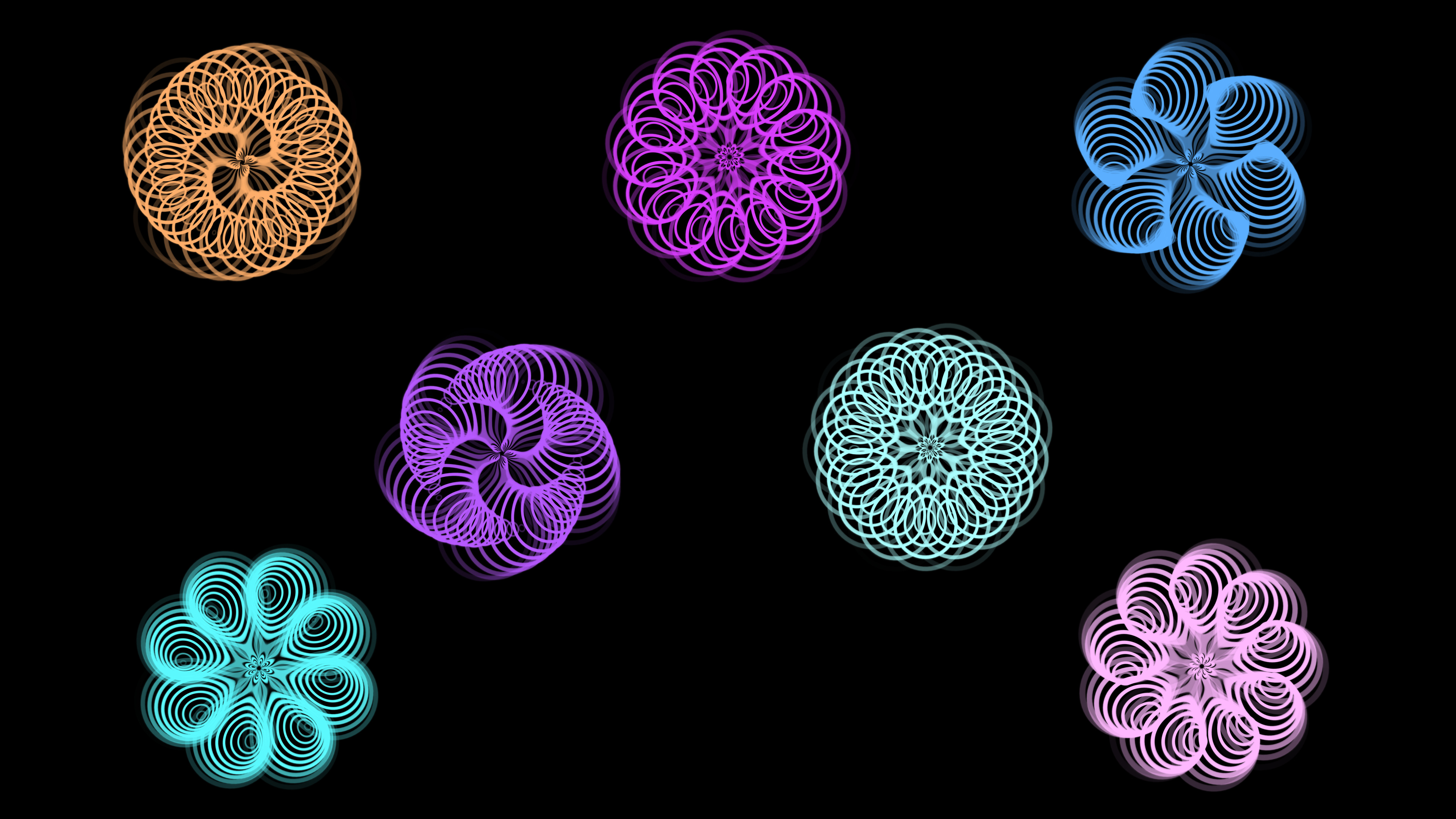 🌸 Abstract Digital Floral Decorative Animations after effects animation background illustration motion graphics