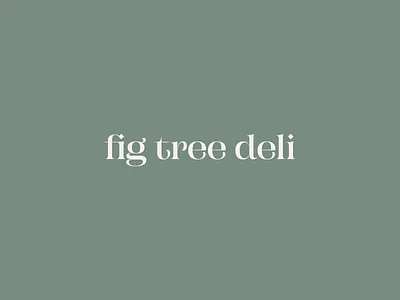 fig tree deli bakery deli logo mark minimalist typography wordmark