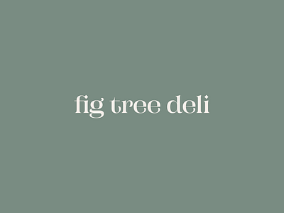fig tree deli bakery deli logo mark minimalist typography wordmark