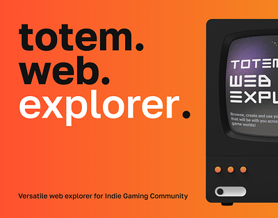 Totem Web Explorer - NFT Indie Gaming Platform blockchain branding explorer gaming graphic design logo nft ui ux web app