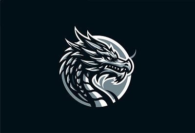 Dragon animal logo animated logol dragon dragon logo graphic design logo design mascot logo modern unique