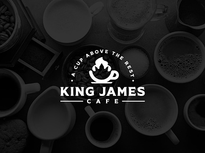Cafe Logo Design Proposal branding cafe coffee cream crown cup froth graphic design illustration king logo typography vector