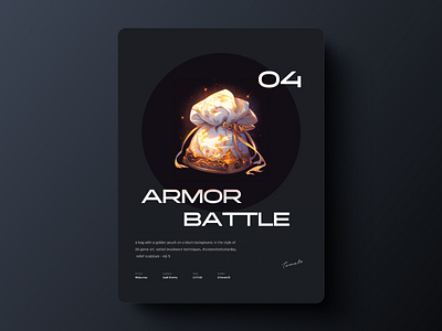 Armor battle design graphic design postel typography ui ux web