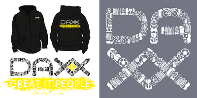 DAXX logo design for hoodie daxx hoodie logo logo design