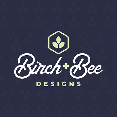 Birch + Bee Designs Logo Concept bee birch branding logo