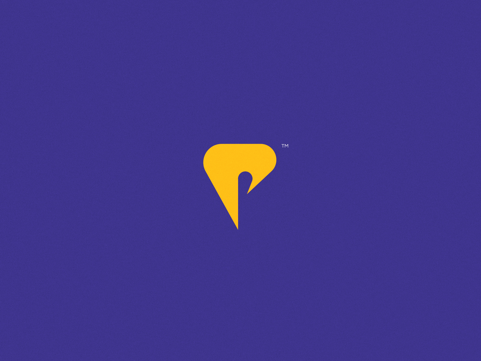 P - Dental logo bold creative curve diamond digital distinctive edgy emblematic geometric logo minimal p pointed sharp silhouette sleek teeth trendy yellow