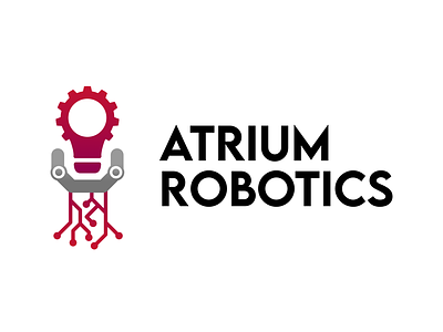 Robotics Company Logo branding college company computer engineering graphic design logo red robot robotics vector