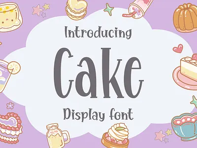 Cake Display font realistic handwritten font