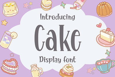 Cake Display font realistic handwritten font