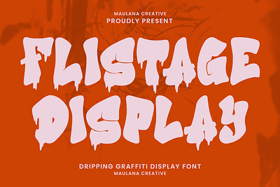 Flistage Dripping Graffiti Display Font animation branding font fonts graphic design logo nostalgic