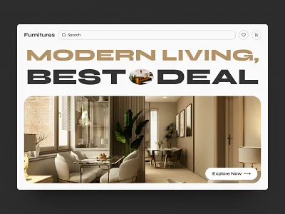 Web Design - Furnitures design e commerce ecommerce furniture interface landing page living room online shop sofa store shop ui ux web web design website