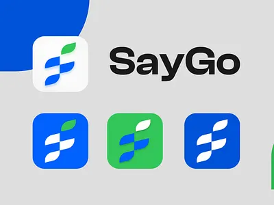 SAYGO logo design application branding design flat graphic design icon inkscape logo