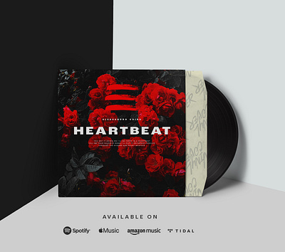 Alessandro Caira / Heartbeat Vinyl cover design design dj design music design vinyl design