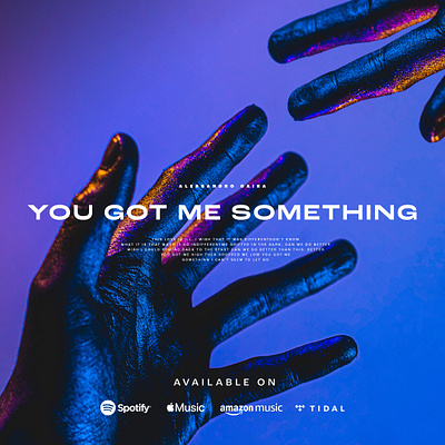 Alessandro Caira / You Got Me Something (Radio Edit version) cover design design dj design
