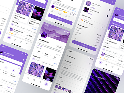 Artist Freelance Mobile App art card categories checkout form design designapp freelance hompage illustration mobile mobileapp navbar product details profile service app management services ui ui ideas userprofile