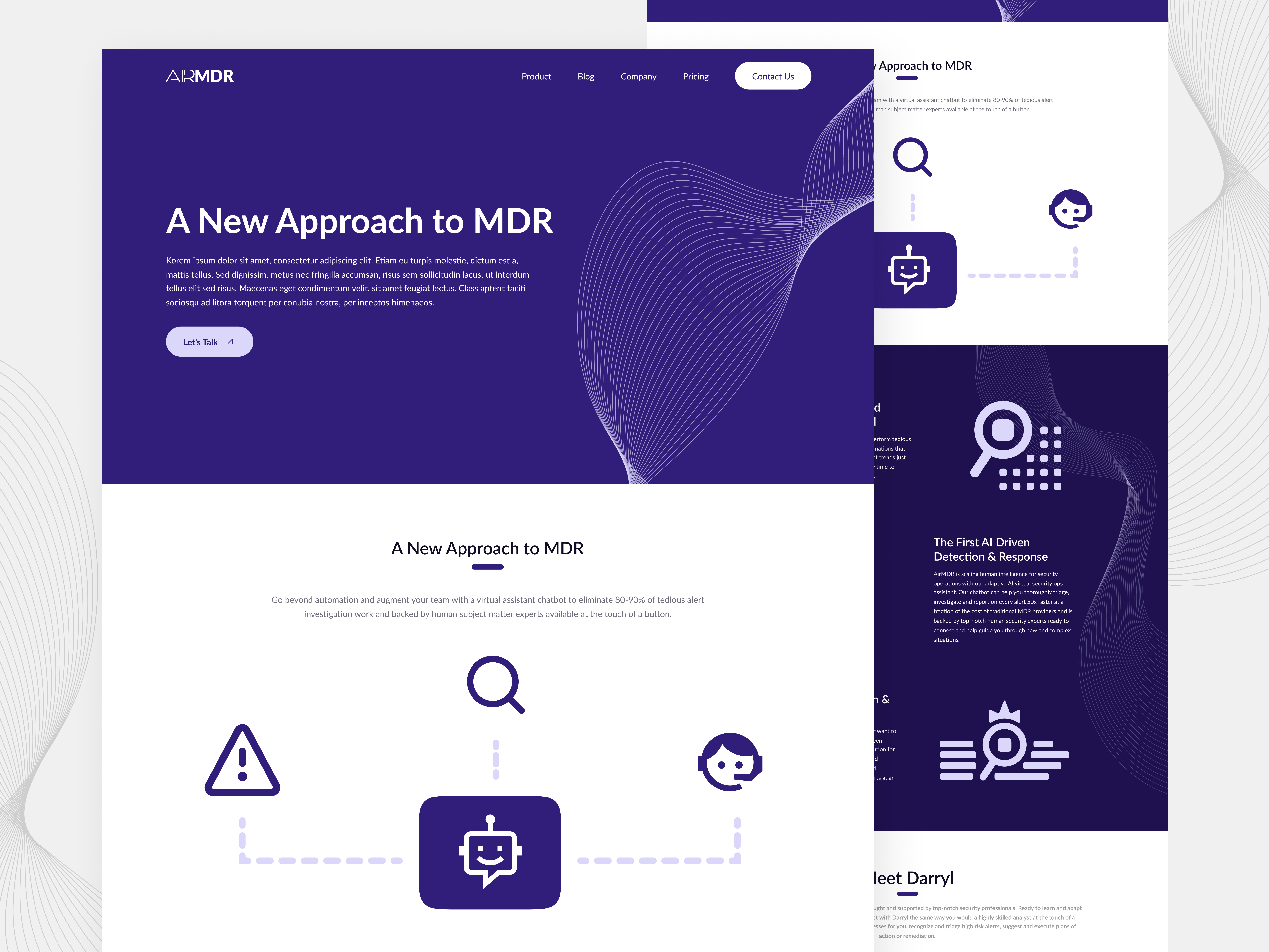 AIRMDR Redesign | Security Service Agency by Mangcoding Studio on Dribbble