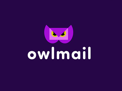 OwlMail animal bold branding design email geometric logo logodesign mail modern owl