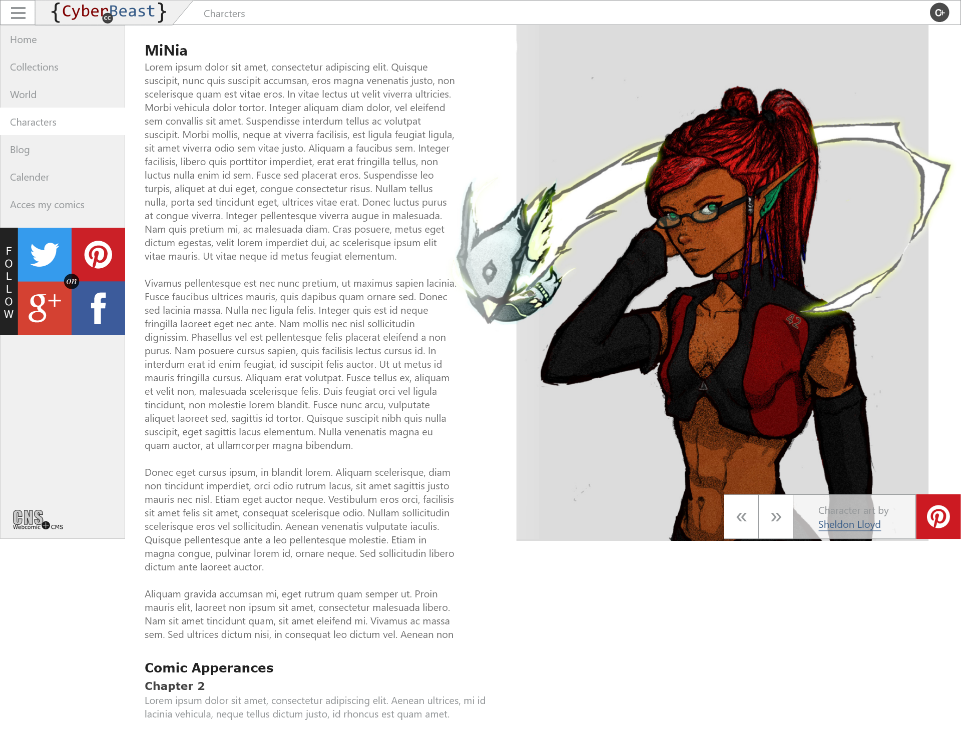 Webcomic Template by Sheldon Lloyd on Dribbble