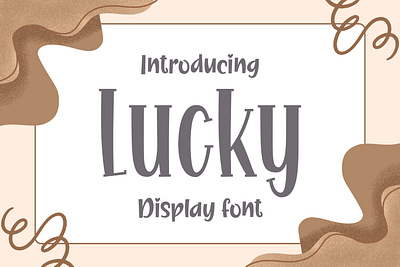 Lucky Display font calligraphy font